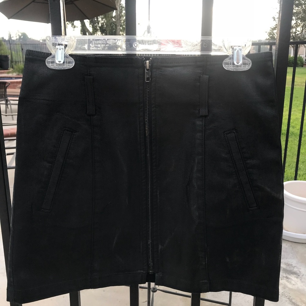 Black Wax Skirt